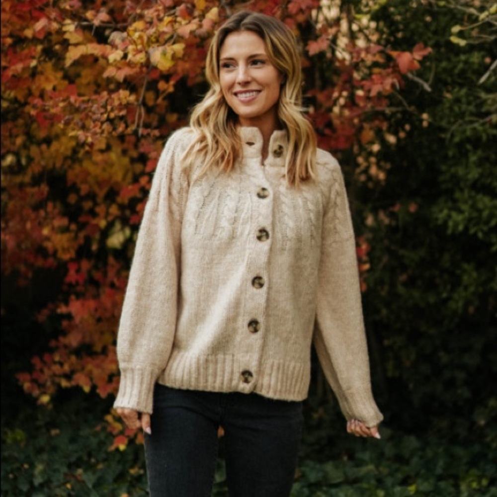 Madewell Cableknit Mockneck Sweater
